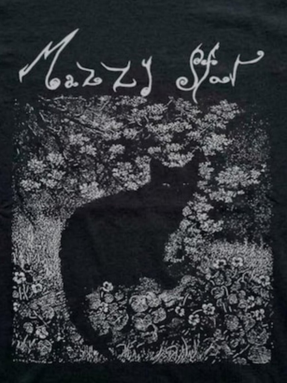 Mazzy Star Cat Shirt, 90s Alternative Rock, Hope Sandoval Tee - Picture 2 of 4